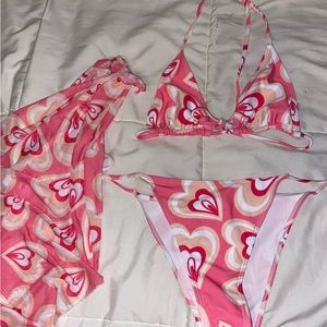 Shein Heart bikini size large (l)